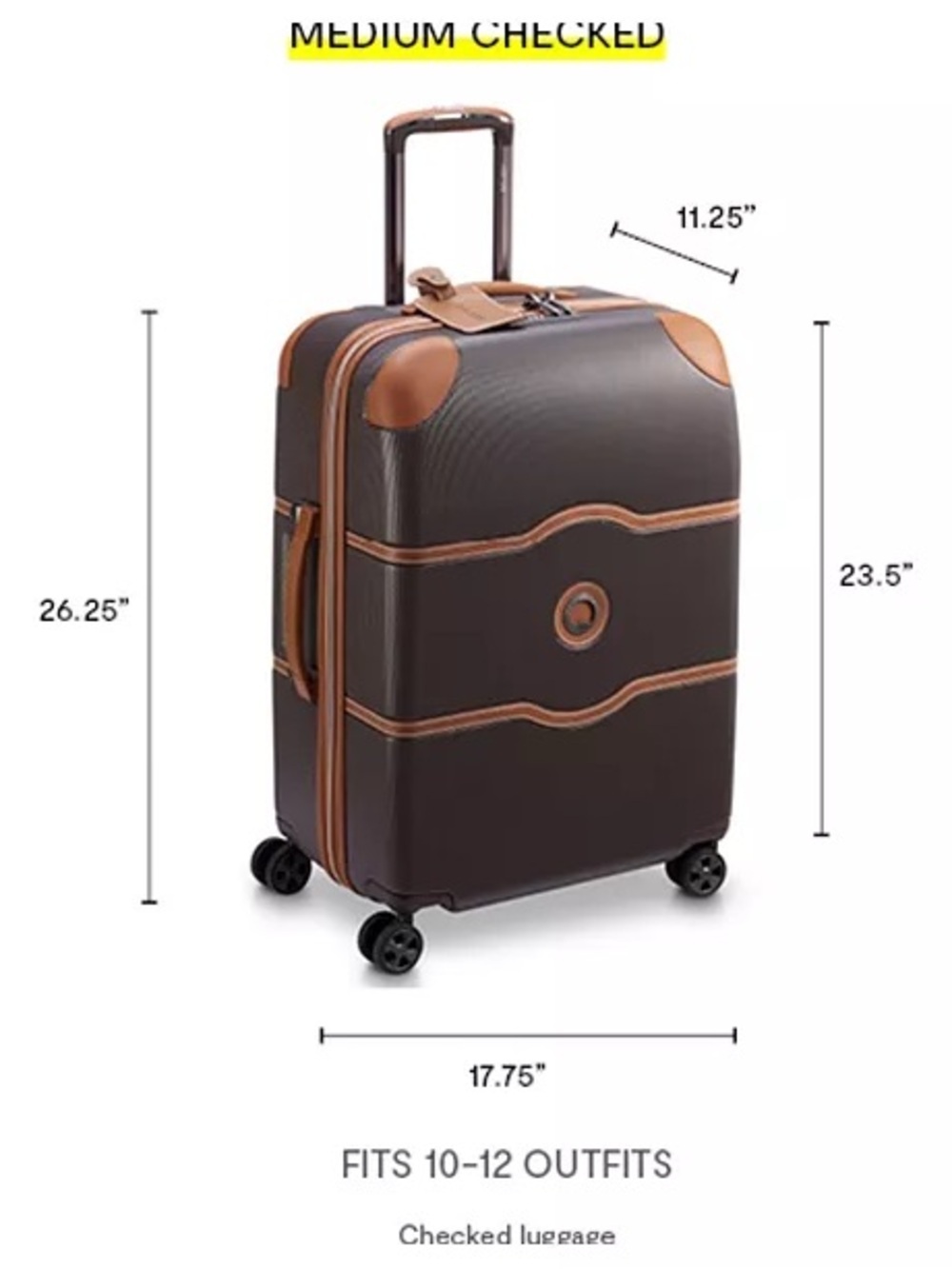 DELSEY Paris Chatelet Air 2.0 Hardside Luggage Spinner Wheels Suitcase 24medium - Picture 3 of 16